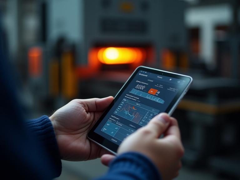 Real-time forging machinery data monitoring on iOS device
